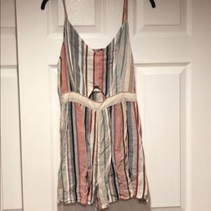 American Eagle Multicolor Romper with Cutout